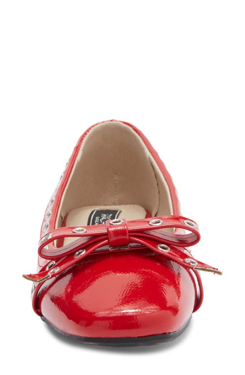Rachel Rachel Roy Blink Grommet Bow Flat In Red