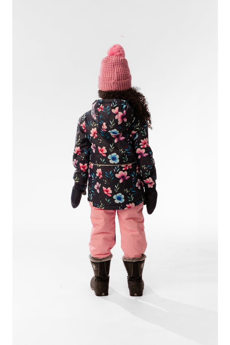 Chill Floral Jacket & Foot Strap Pants Two Piece Snowsuit, Alternate, color, Blue Floral Print
