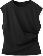 MANGO Pleated Top