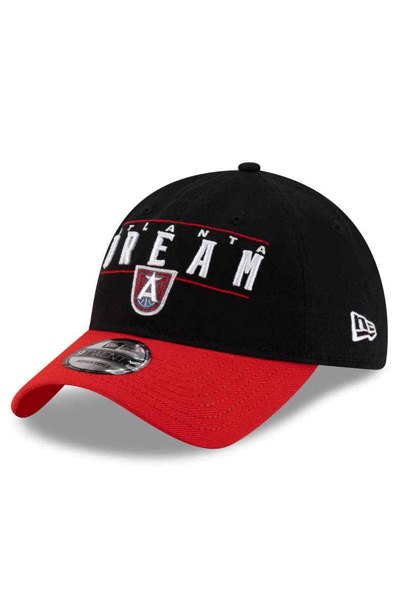 New Era Unisex New Era Black/Red Atlanta Dream 2025 WNBA Draft 9TWENTY Adjustable Hat, Main, color, 