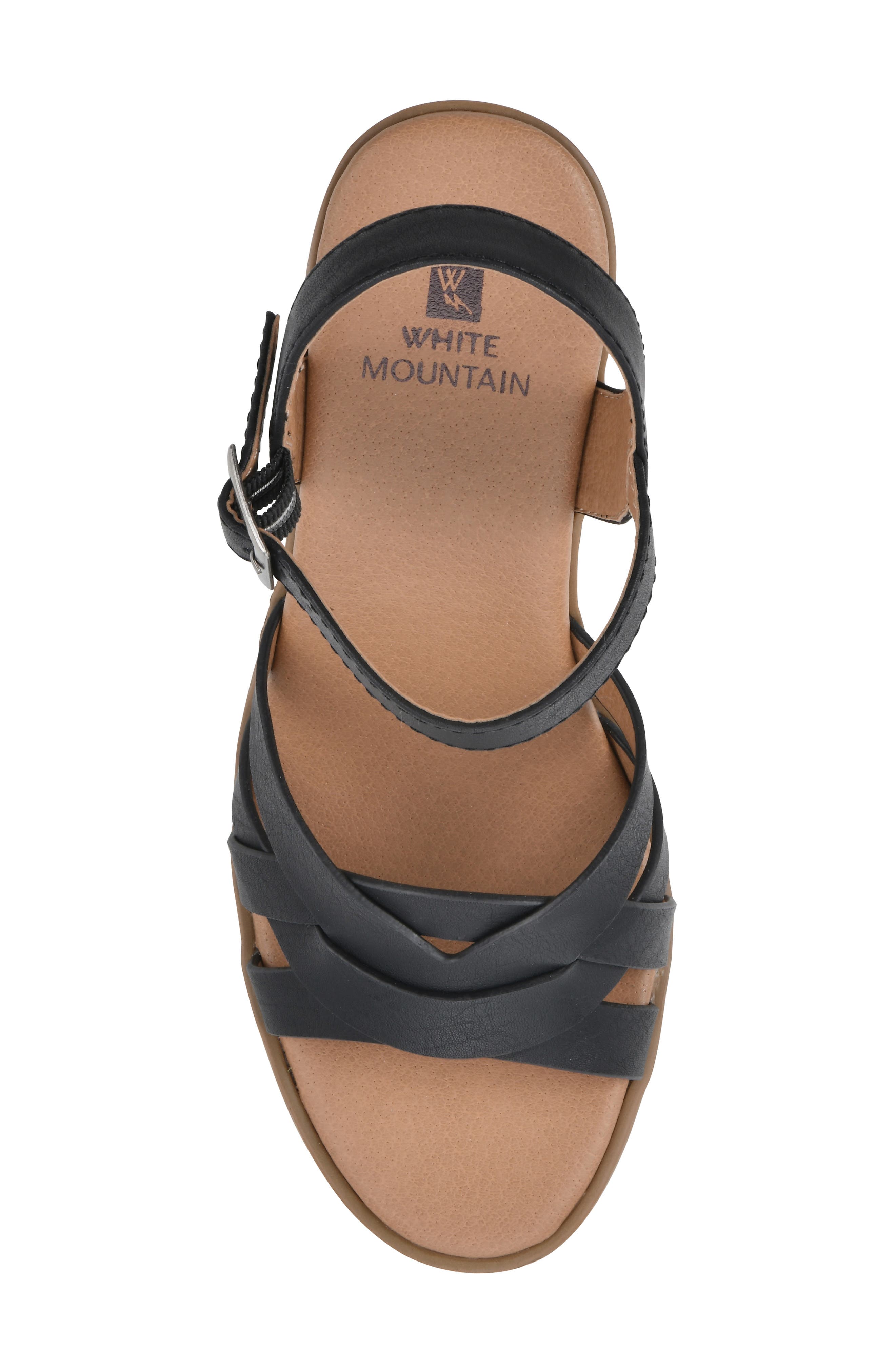 White Mountain Footwear Bergen Block Heel Sandal, Alternate, color, 
