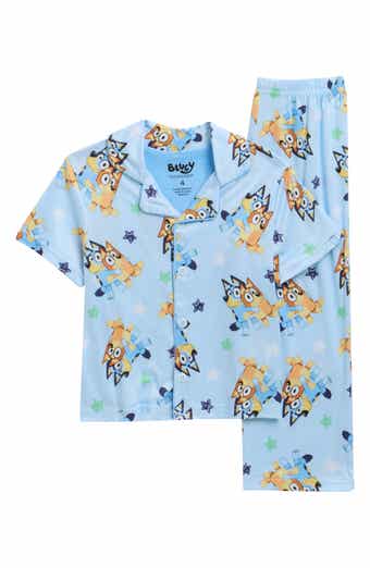 AME Kids' Milky Jersey Two-Piece Coat Pajamas