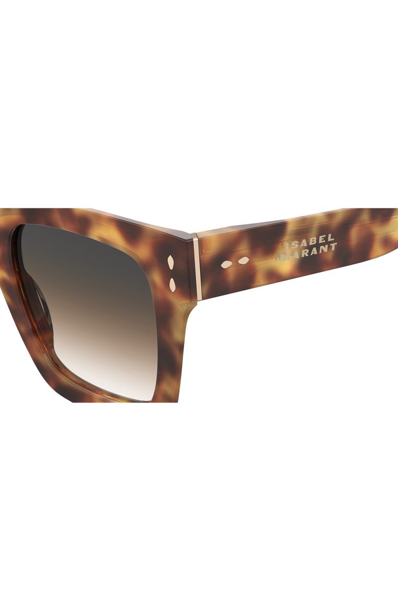 Isabel Marant 51mm Square Sunglasses, Alternate, color, Havana Honey