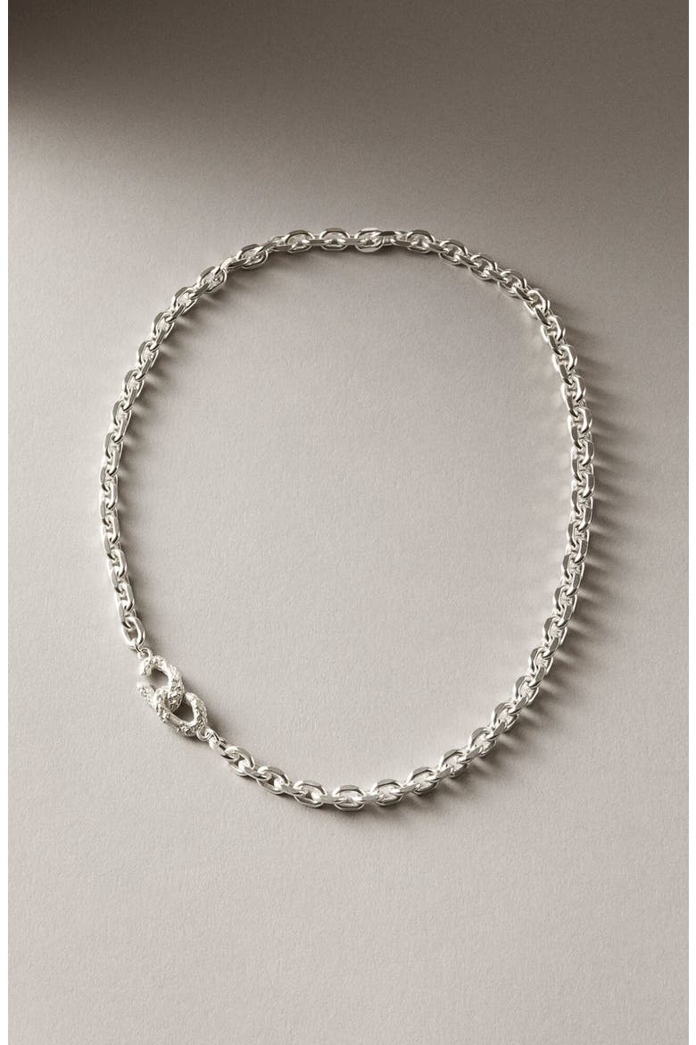 Dense Necklace Silver, Main, color, Silver