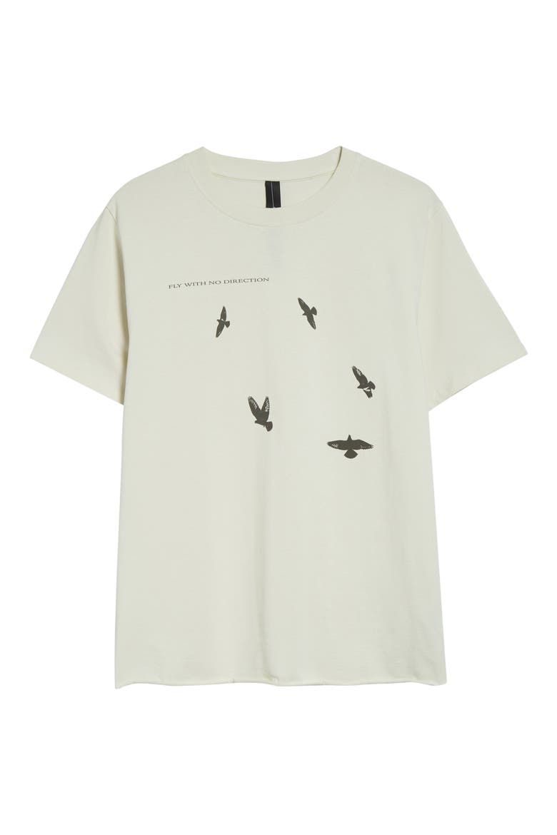 No Direction Organic Cotton Graphic T-Shirt, Alternate, color, CREME