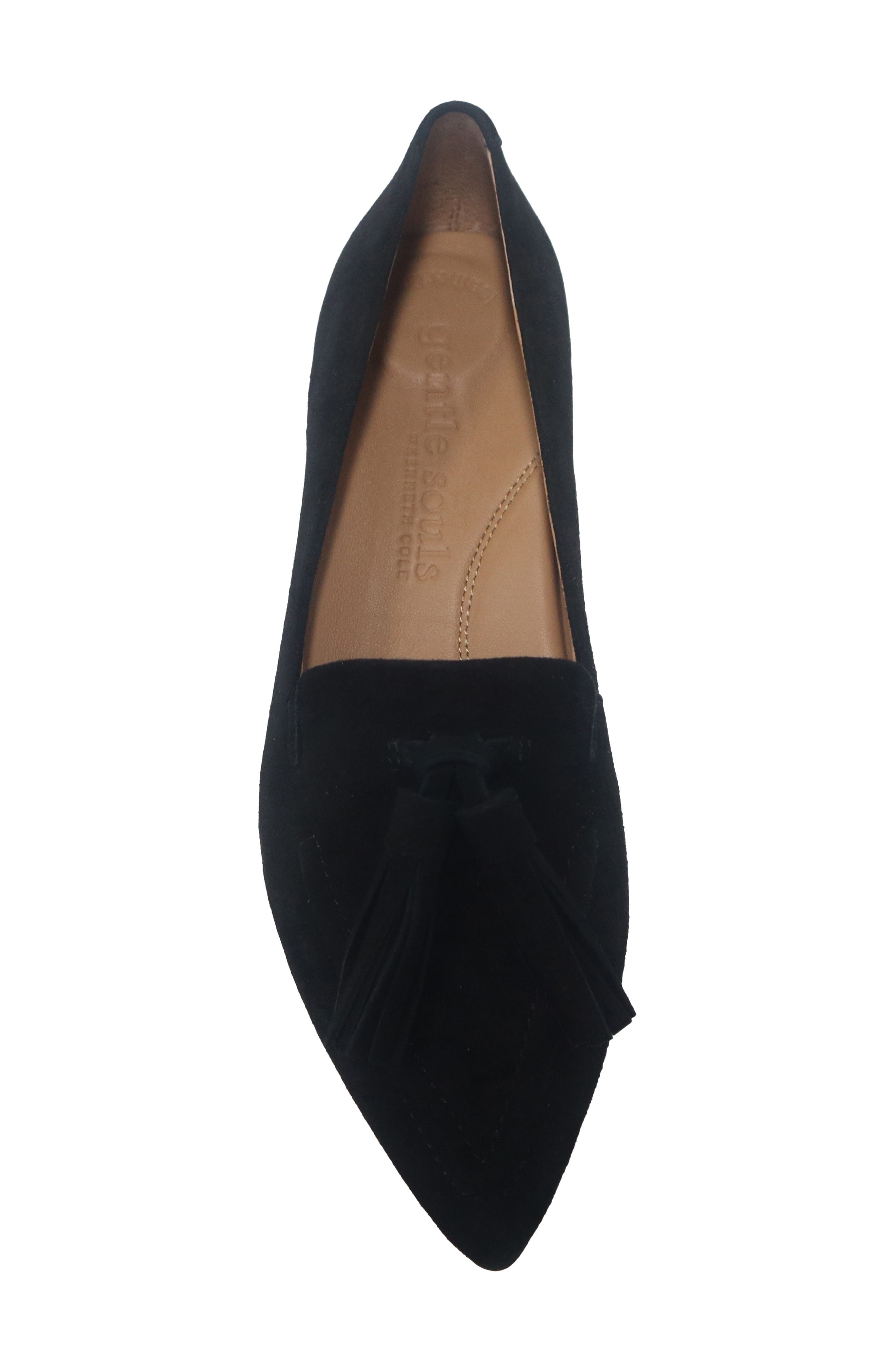Gentle Souls Glova Tassel Pump, Alternate, color, Black Suede