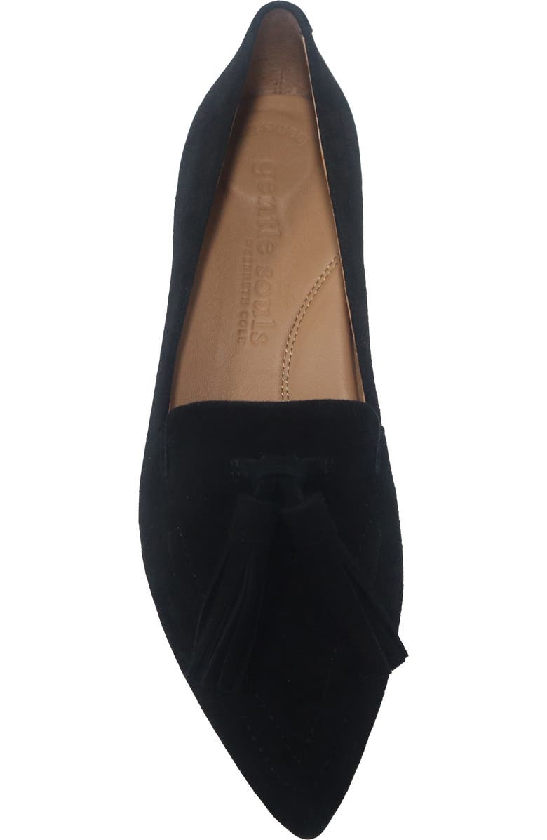 Gentle Souls Glova Tassel Pump, Alternate, color, Black Suede