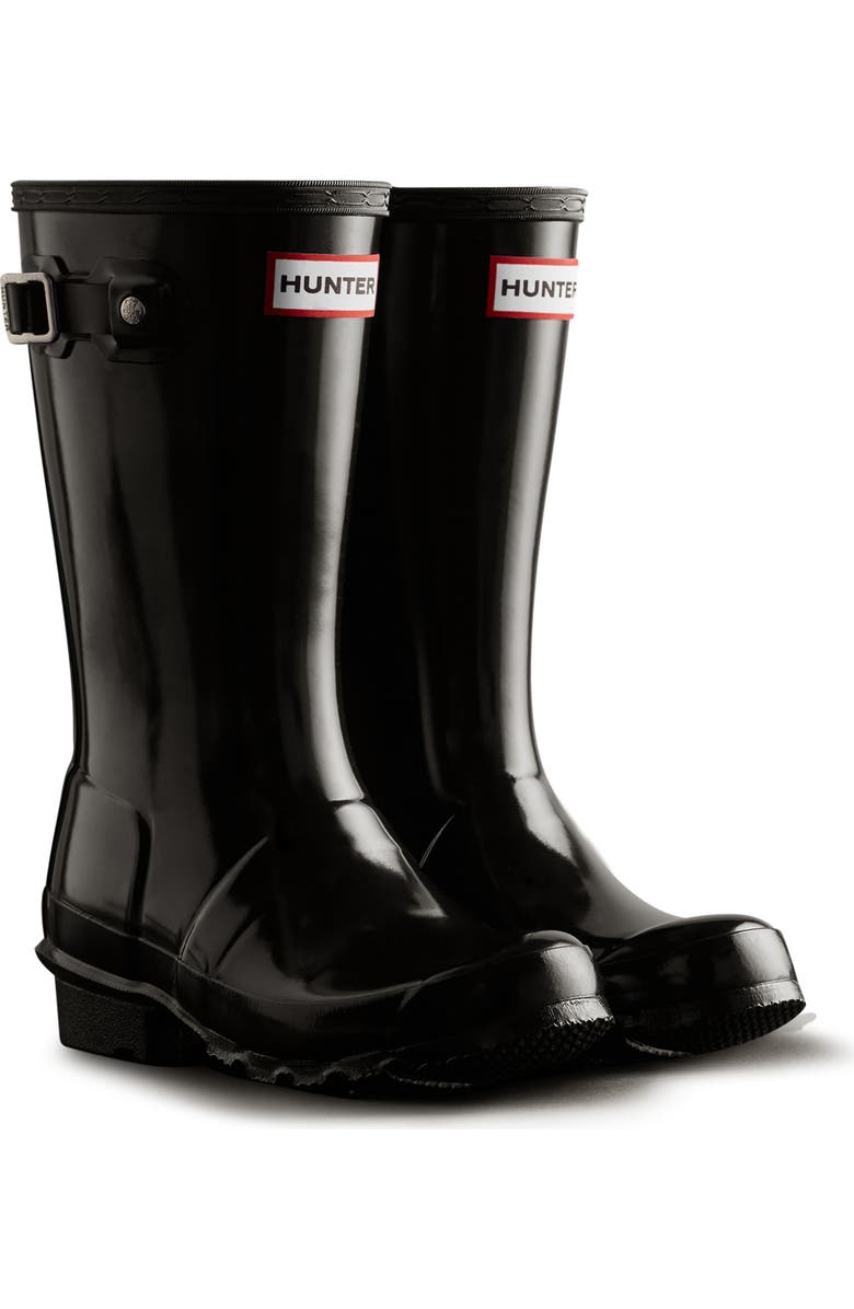 Hunter Kids' Original Gloss Waterproof Rain Boot, Main, color,