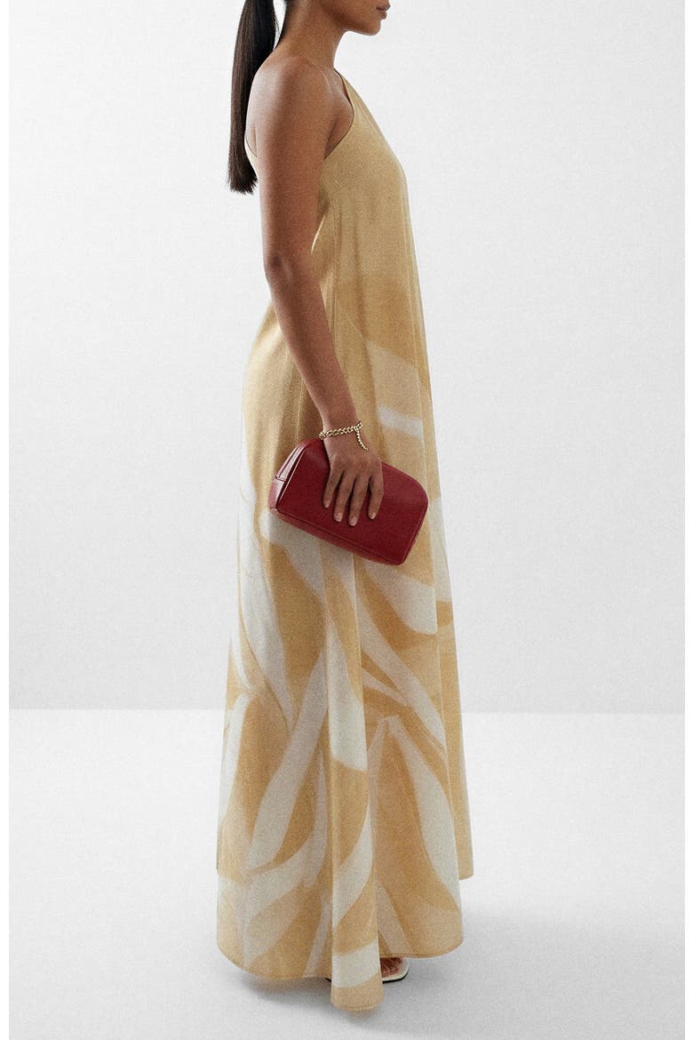 One-Shoulder Satu Dress Rocio, Alternate, color, Rocio Yellow