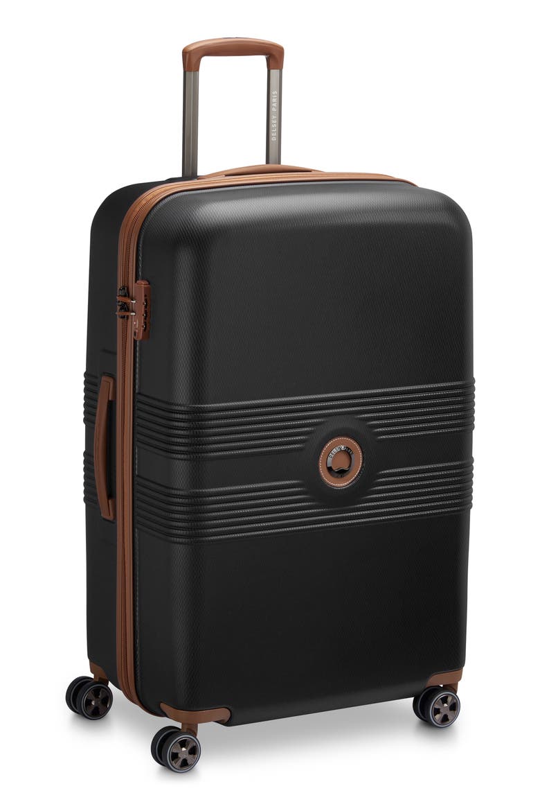 Flanerie 28-Inch Hardside Spinner Luggage, Alternate, color, BLACK/ BROWN