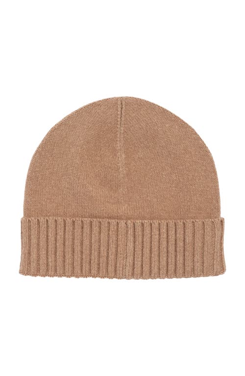 Ralph Lauren Lauren Crest Knit Beanie In Brown