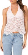 EDIKTED Esme Lace Halter Top