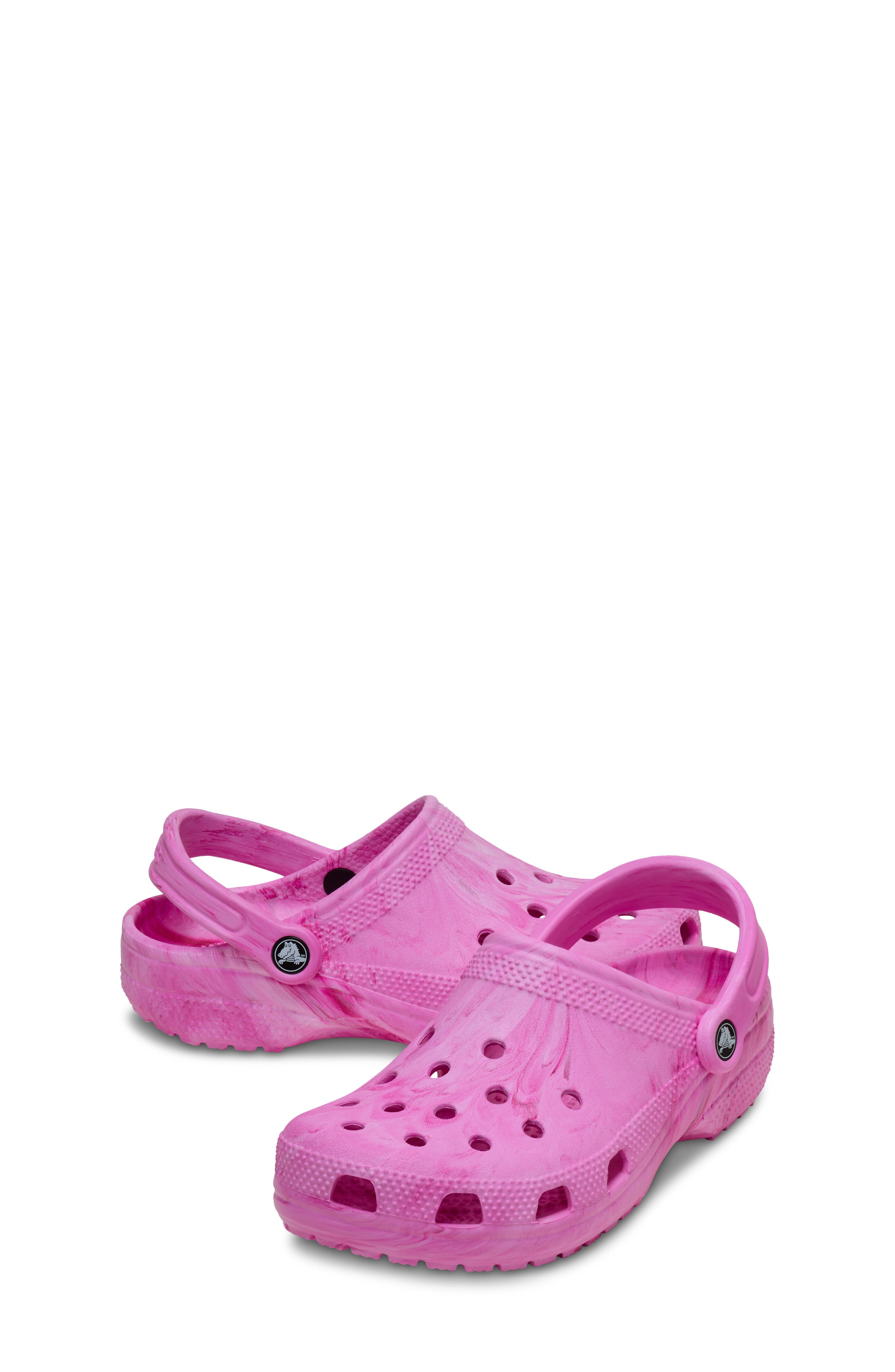 CROCS Kids' Classic Marbled Clog, Alternate, color, Pink Swirl