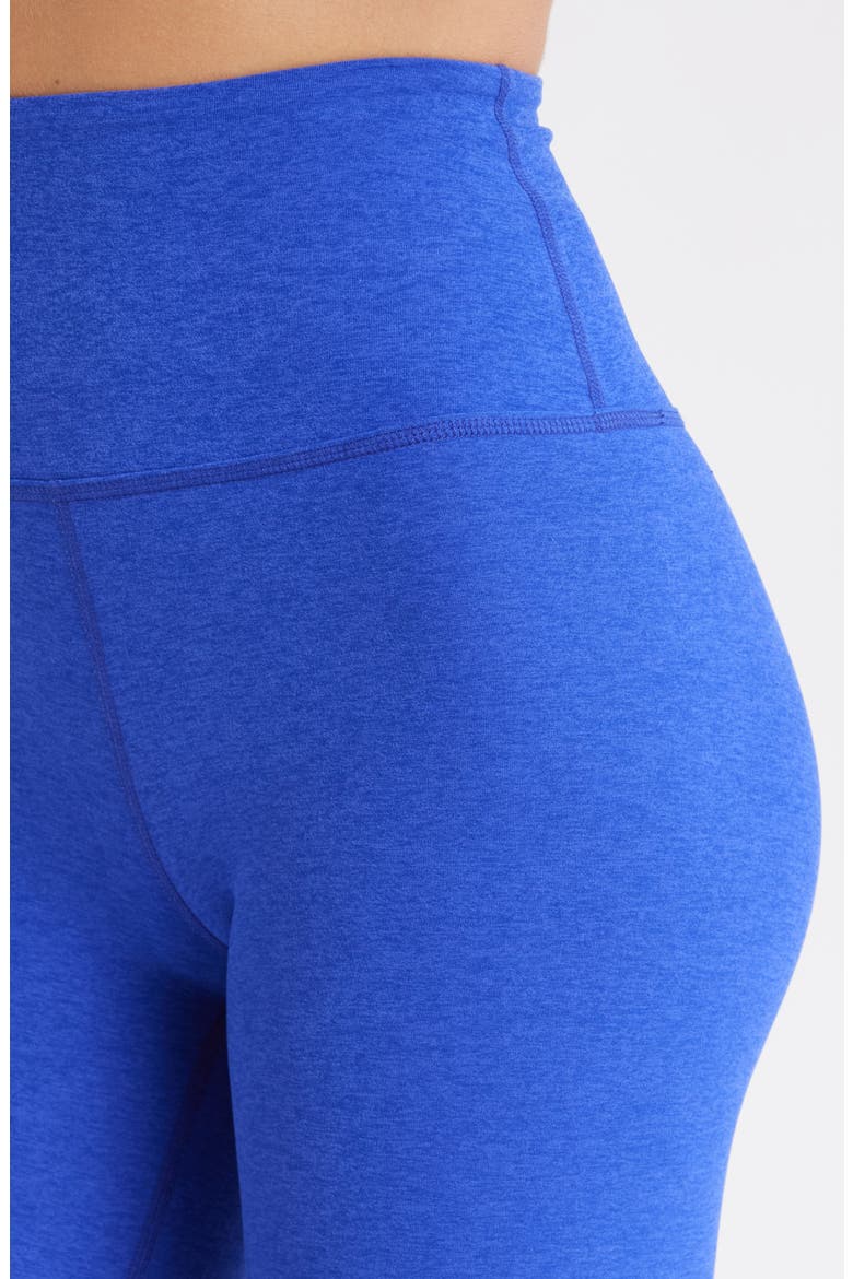 High Waist Biker Shorts, Alternate, color, ROYAL BLUE POP HEATH