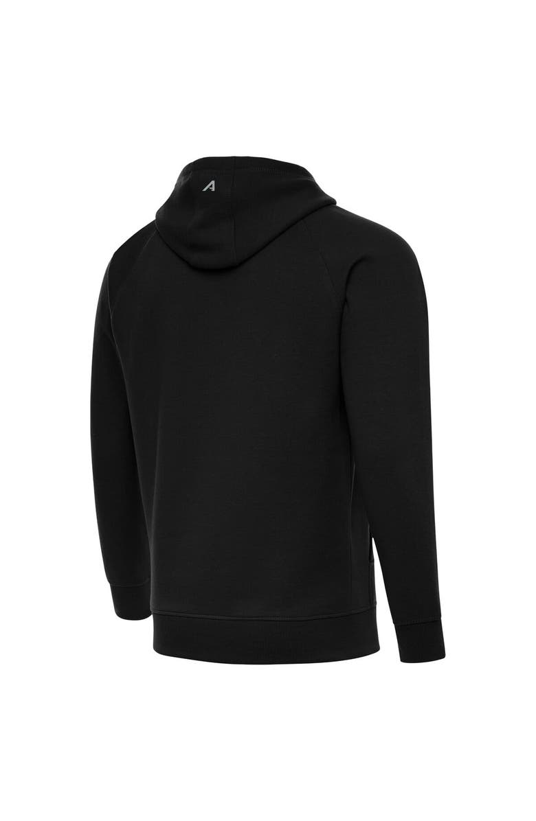 ANTIGUA Men's Antigua Black New England Patriots Brushed Carbon Victory Pullover Hoodie, Alternate, color, Black