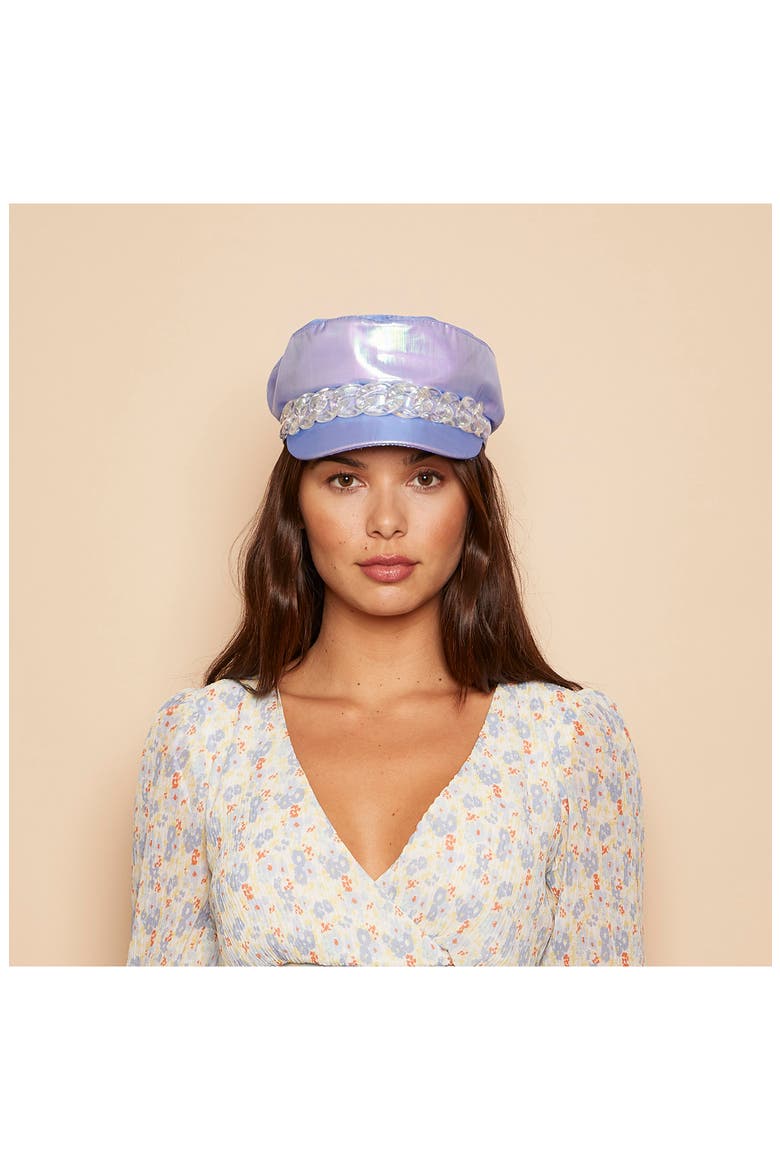 Holographic Conductor Cap, Alternate, color, LAVENDER