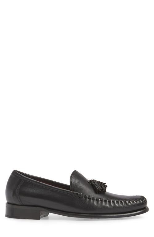 Robert Zur Elon Tassel Loafer In Black Tglove