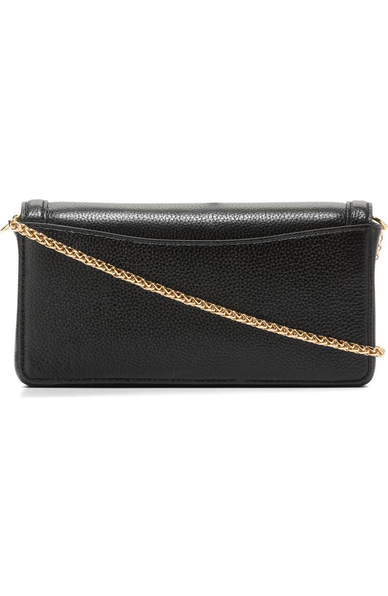 Cole Haan Daniella Leather Wallet on a Chain, Alternate, color, Black