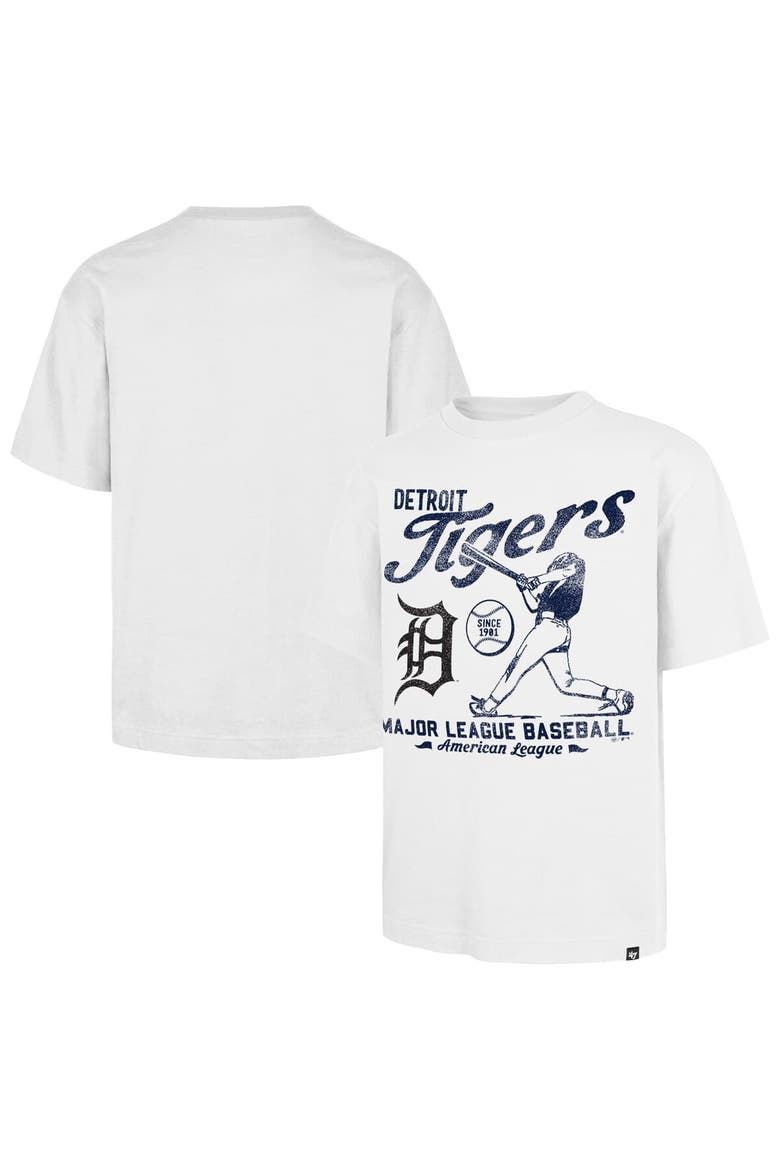 Men's '47 White Detroit Tigers Regional Batter Foundation T-Shirt, Main, color, White