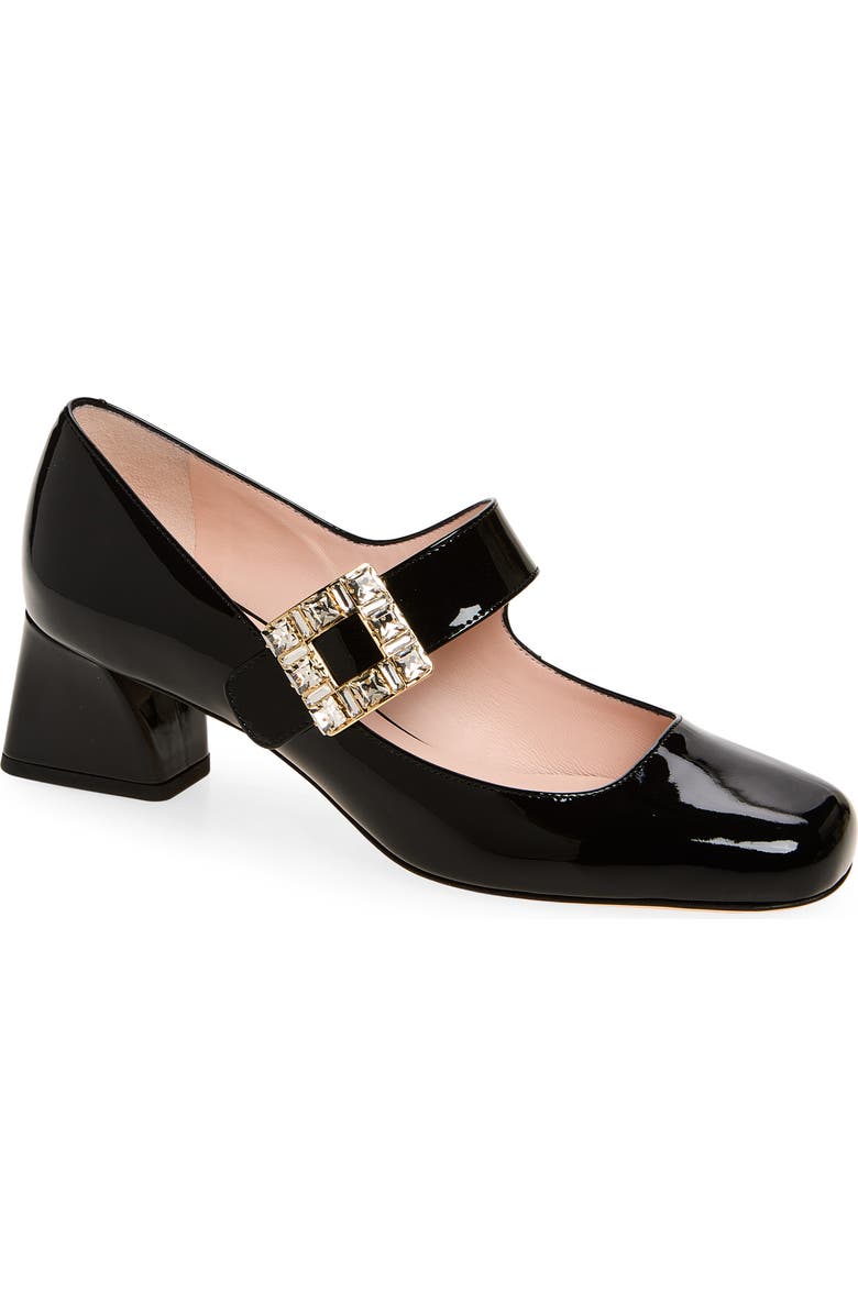 Roger Vivier Très Vivier Strass Pump, Main, color, Nero