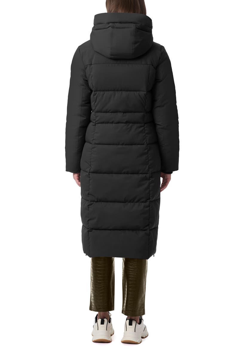 Heavyweight Longline Puffer Jacket, Alternate, color, BLACK