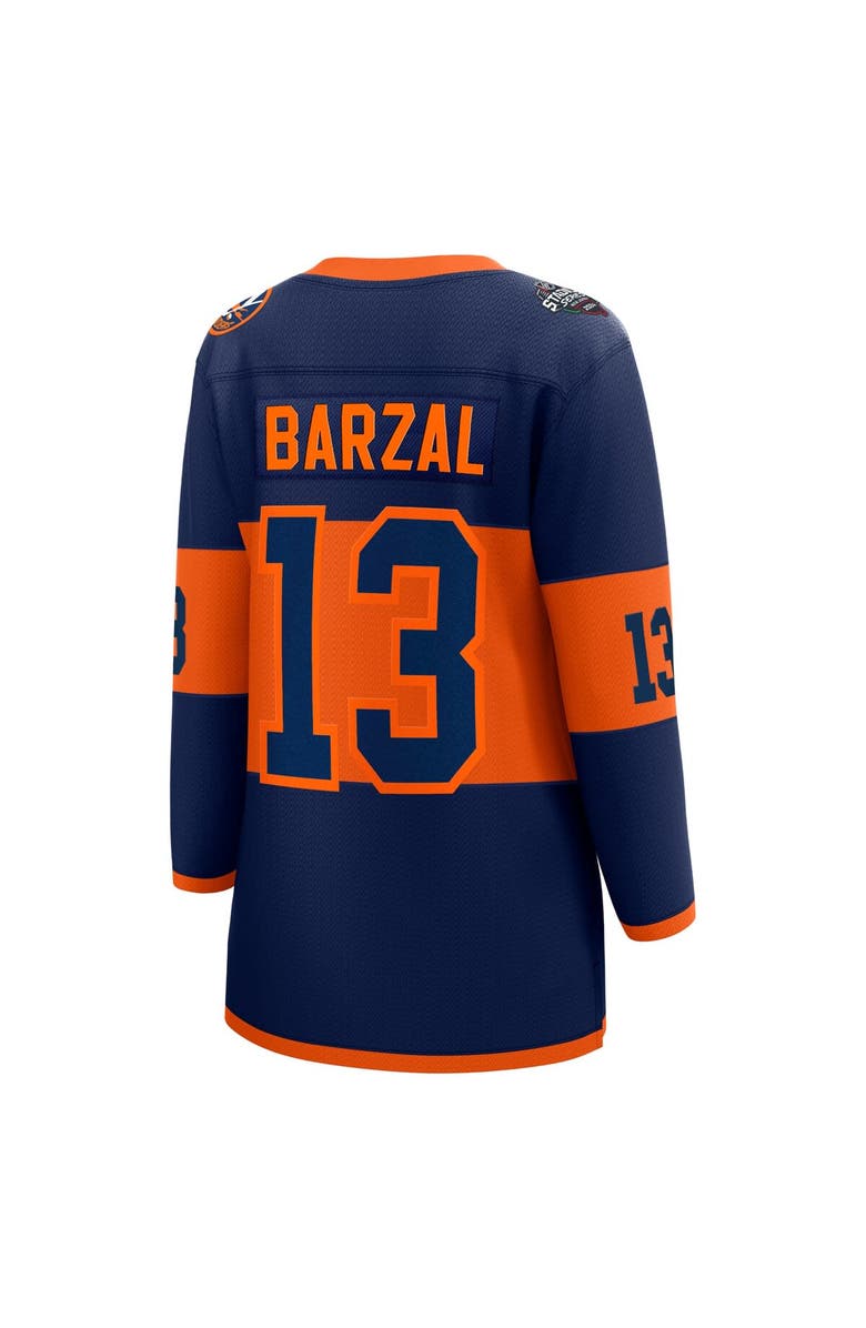 FANATICS Women's Fanatics Mathew Barzal Navy New York Islanders 2024 NHL Stadium Series Breakaway Player Jersey, Alternate, color, 