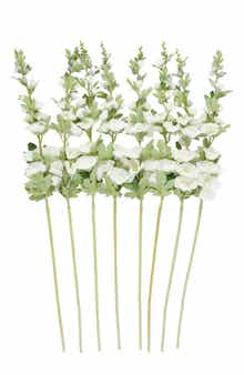 SONOMA SAGE HOME Set of Eight Hollyhock Artificial Flowers