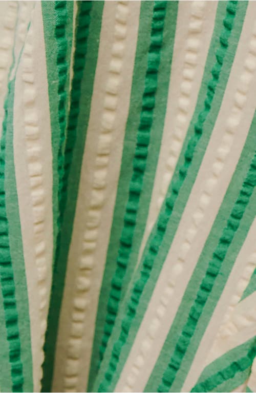 Shop Free People Bop Around Stripe Romper In Green Combo