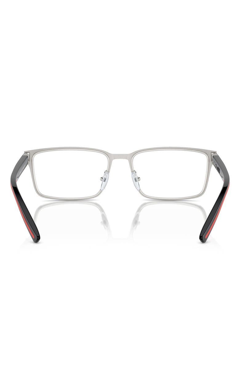 Scuderia Ferrari 56mm Rectangle Optical Glasses, Alternate, color,