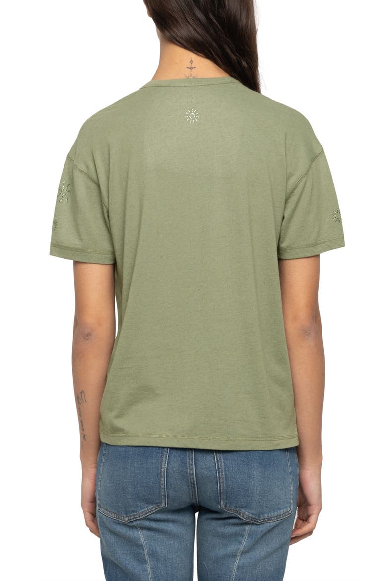 Marta Embellished Tee, Alternate, color, TEA