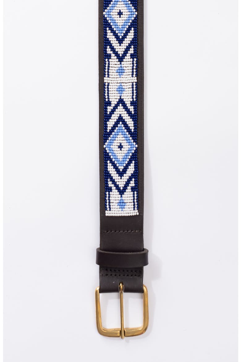 Maasai Beaded Belt, Alternate, color, PURPLE/WHITE