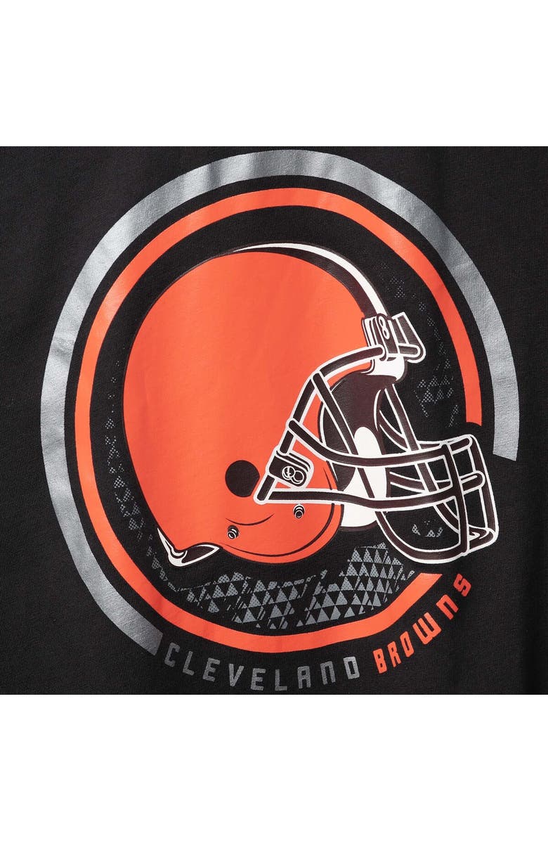 FANATICS Men's Fanatics Branded Black Cleveland Browns Big & Tall Color Pop T-Shirt, Alternate, color, 