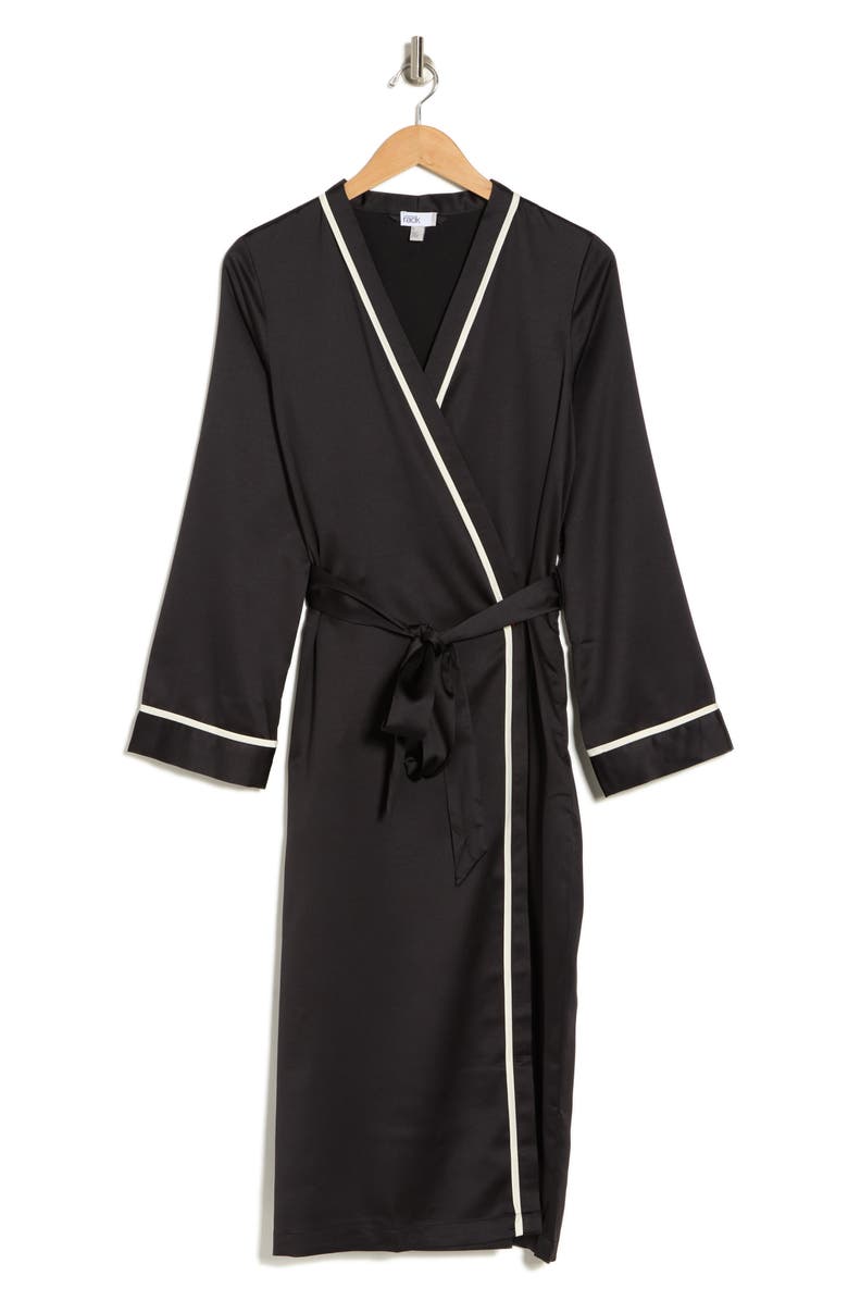 NORDSTROM RACK Satin Midi Robe, Alternate, color, 