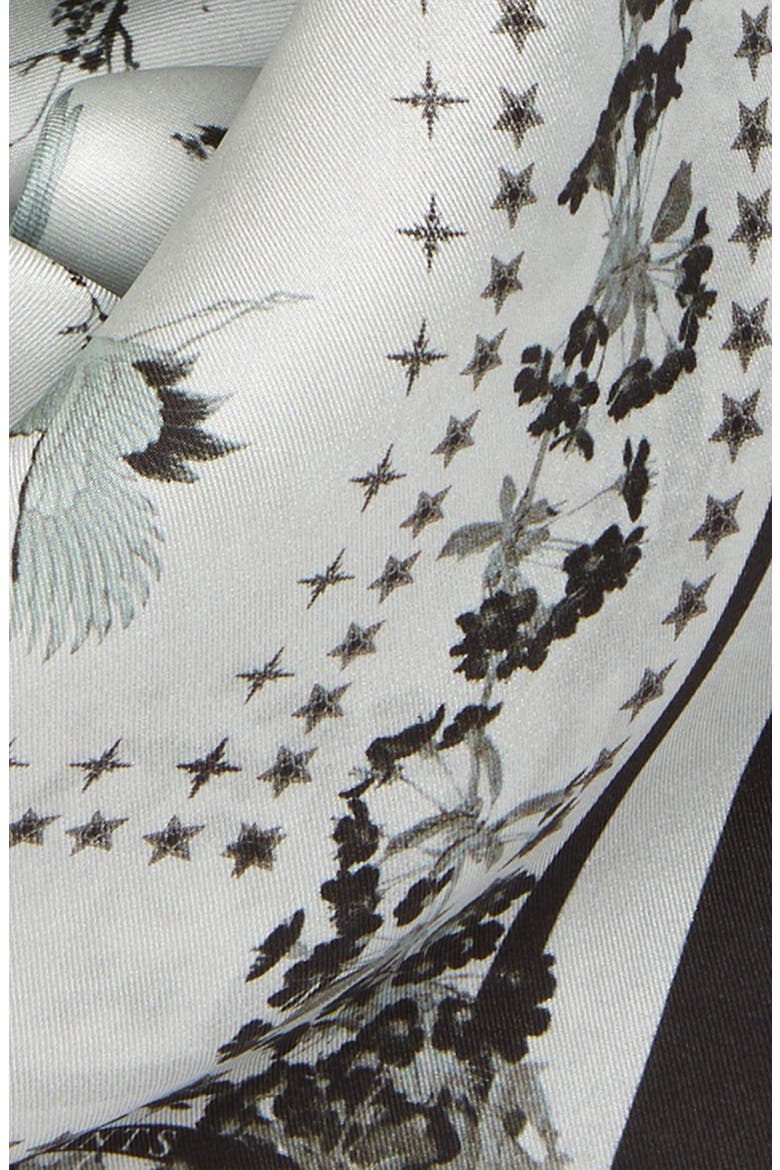 Aurora Freya Silk Bandana, Alternate, color, CHALK