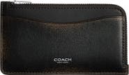 COACH Loved Leather Zip Card Case