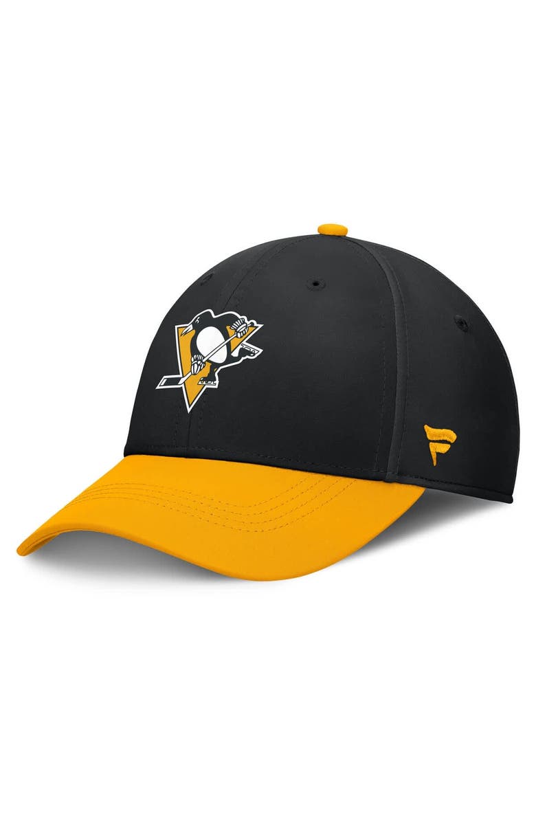 FANATICS Men's Fanatics Black/Gold Pittsburgh Penguins Authentic Pro Rink Flex Hat, Alternate, color, Black
