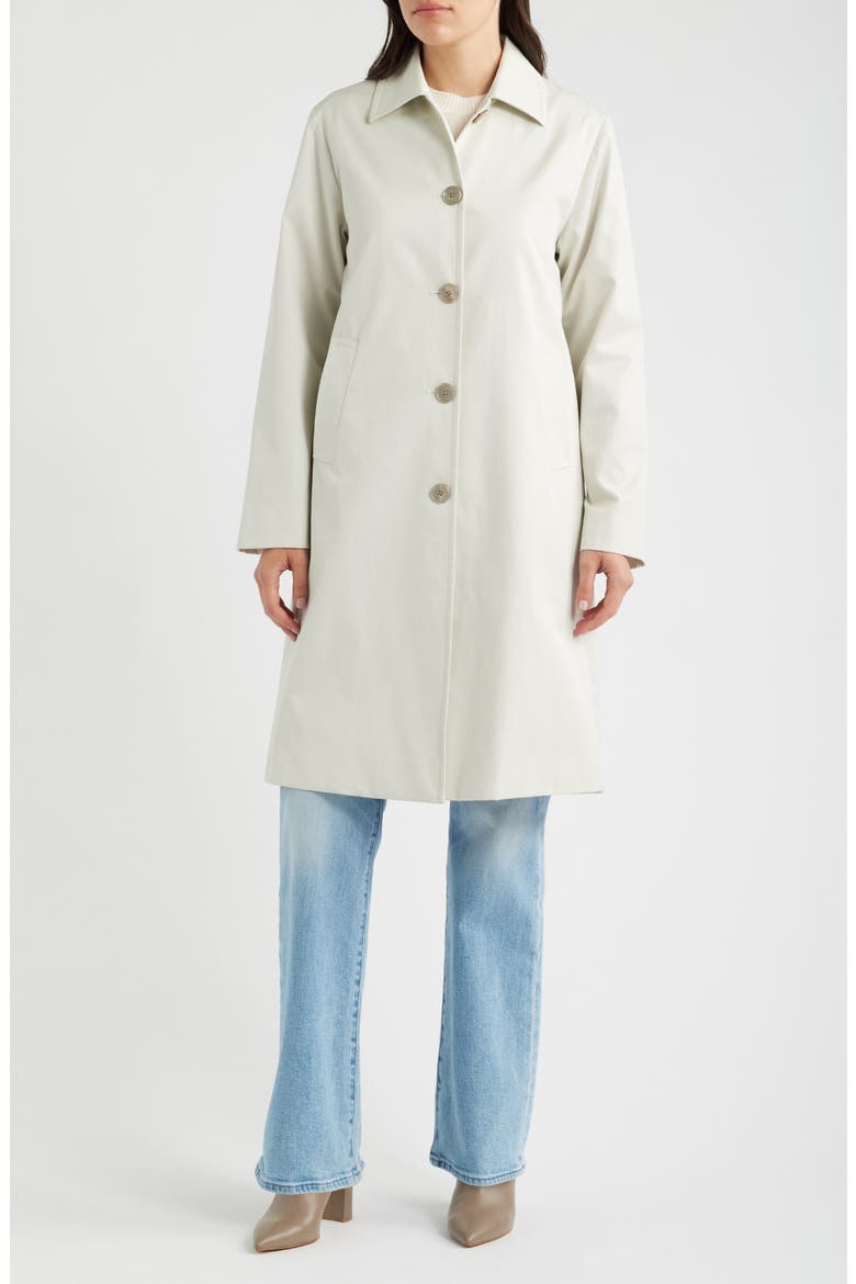 Carson Water-Resistant Raincoat, Main, color, STONE