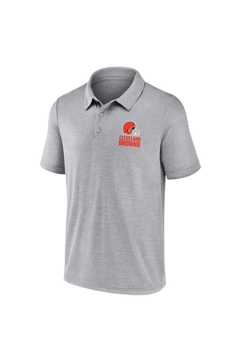 Men's Fanatics Gray Cleveland Browns Making Waves Polo, Alternate, color, Gray