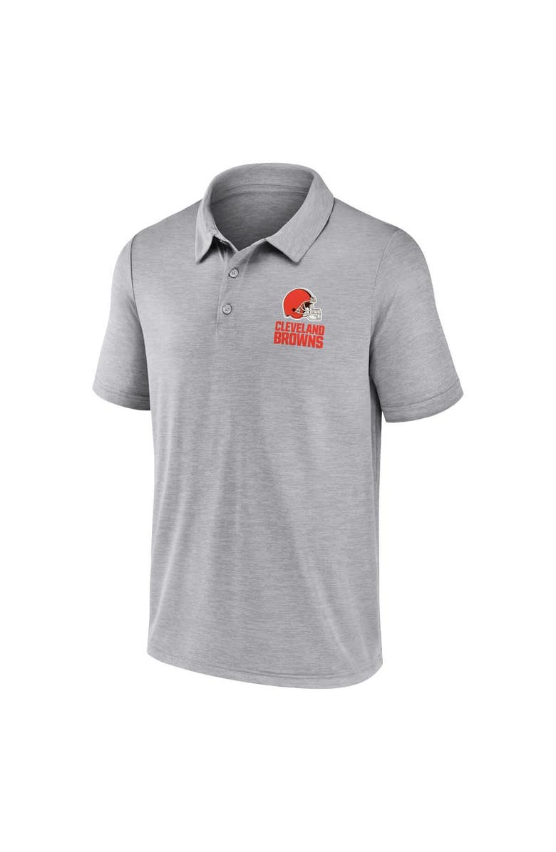 FANATICS Men's Fanatics Gray Cleveland Browns Making Waves Polo, Alternate, color, Gray