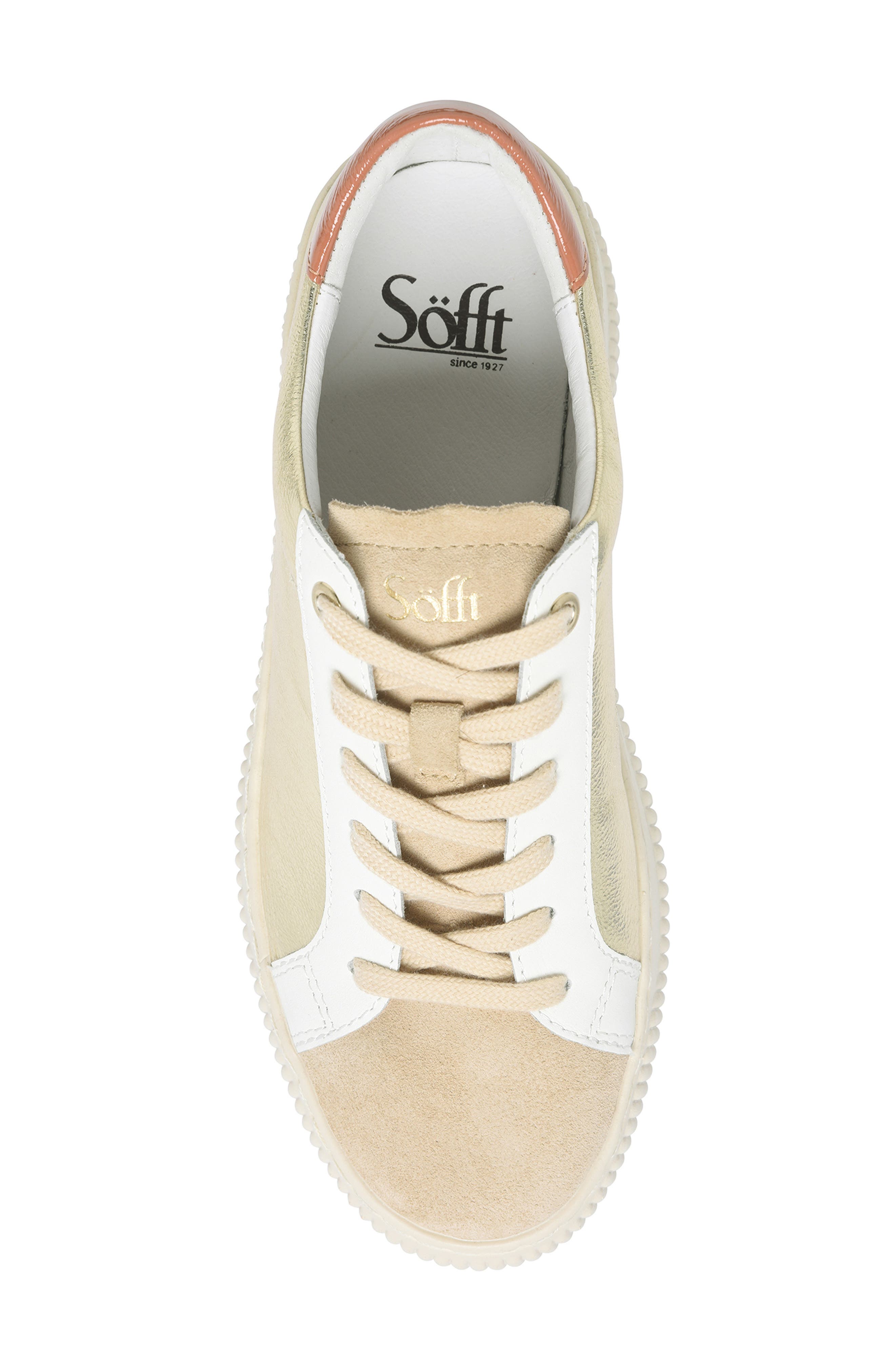 Söfft Fianna Sneaker, Alternate, color, Platino/ Biscotti