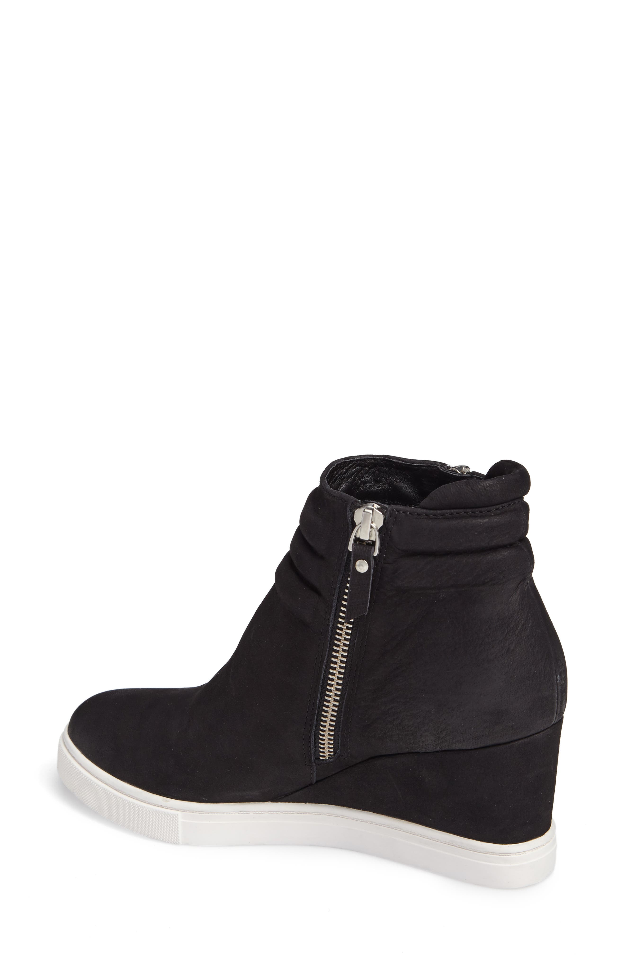 Linea Paolo Frieda Wedge Bootie, Alternate, color, Black Leather