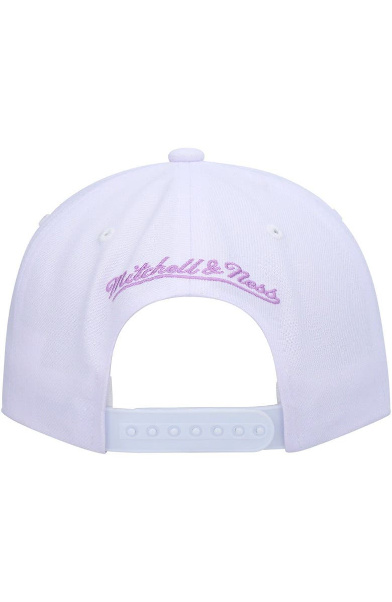 Mitchell & Ness Men's Mitchell & Ness Shaquille O'Neal White Los Angeles Lakers Hardwood Classics 90's Playa Deadstock Snapback Hat, Alternate, color, 