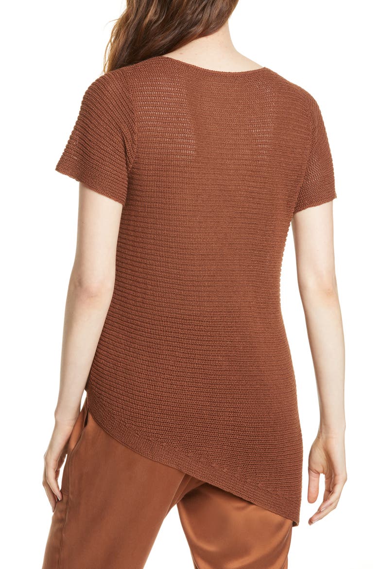 Asymmetrical Tunic, Alternate, color, NUTMEG