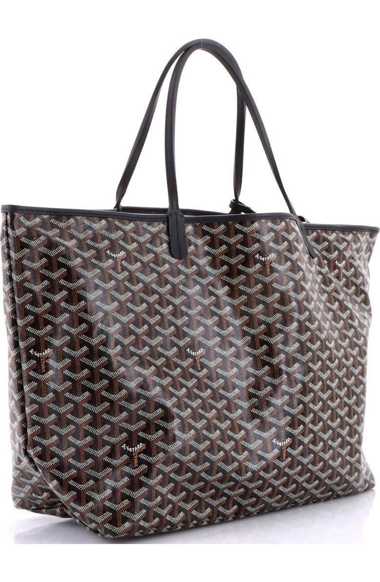 Pre-Owned Goyard Saint Louis Tote Coated Canvas GM, Alternate, color, Black