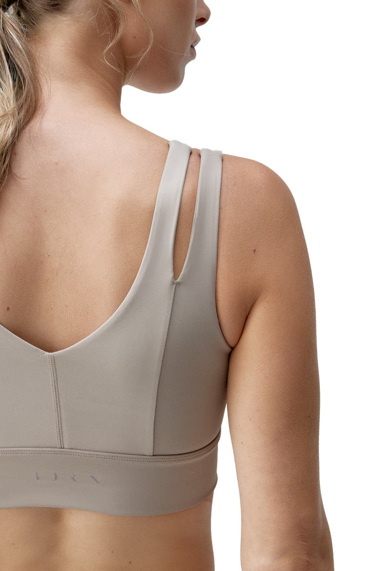 Maan Medium Support Performance Sport Top, Alternate, color, Grain
