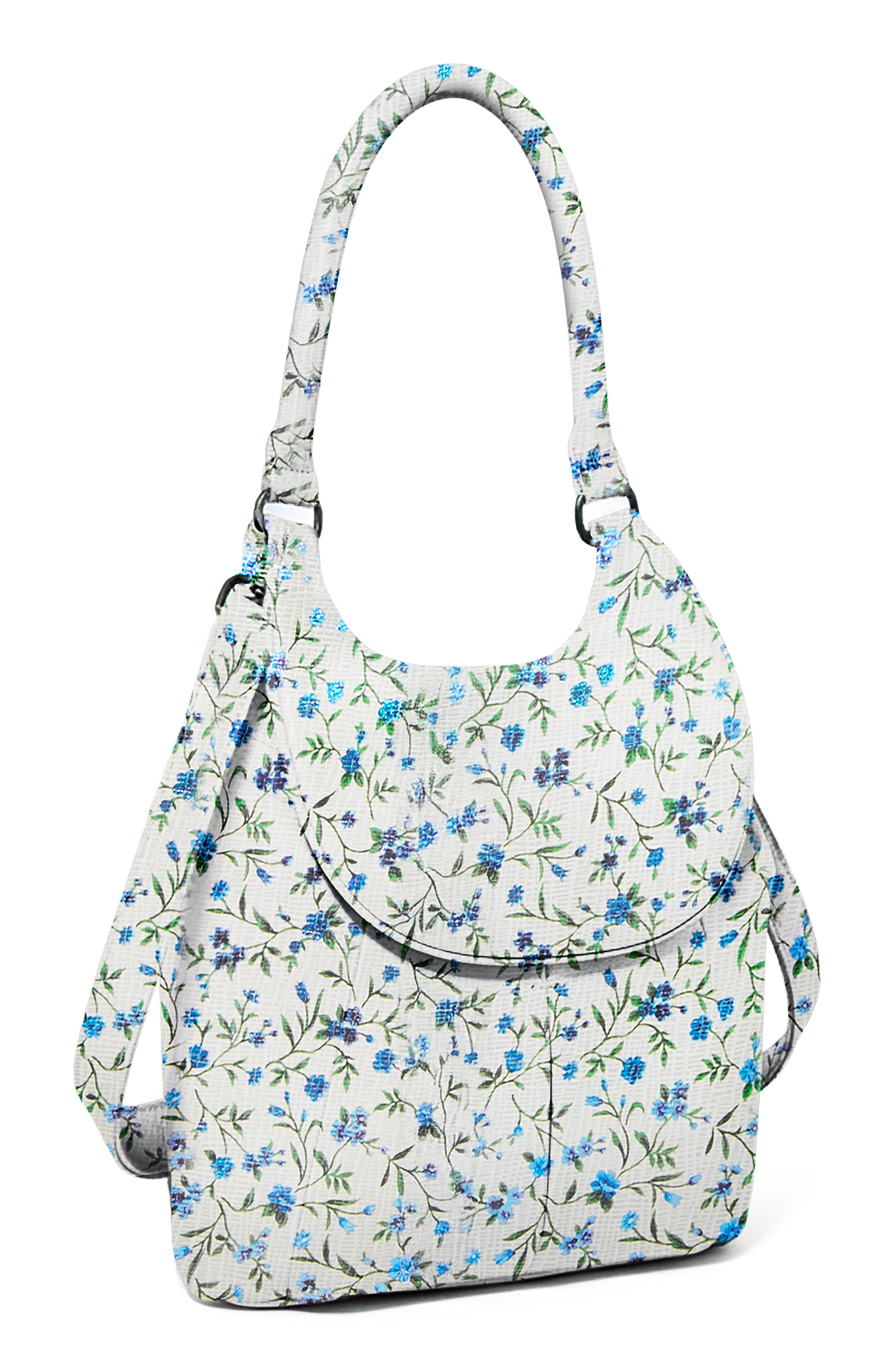 Catalina Convertible Backpack, Alternate, color, BLUE DITSY FLORAL