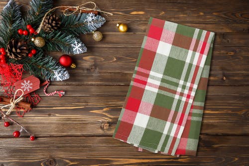 C & F Home C&f Home Owen Plaid Woven Plaid Woven Cotton Kitchen Dishtowel In Multi
