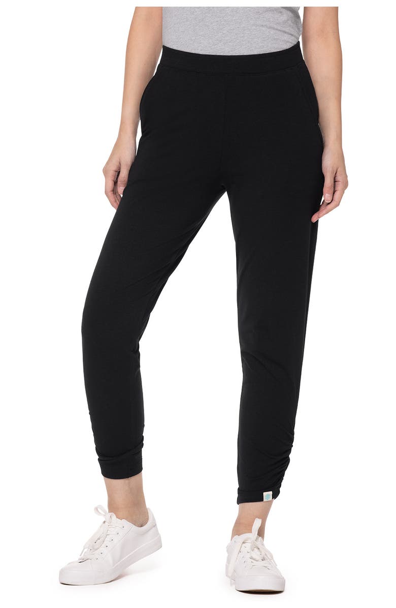 Coolibar Women's Ruche Pants - UPF 50+ Sun Protection - Cafe, Alternate, color, Black