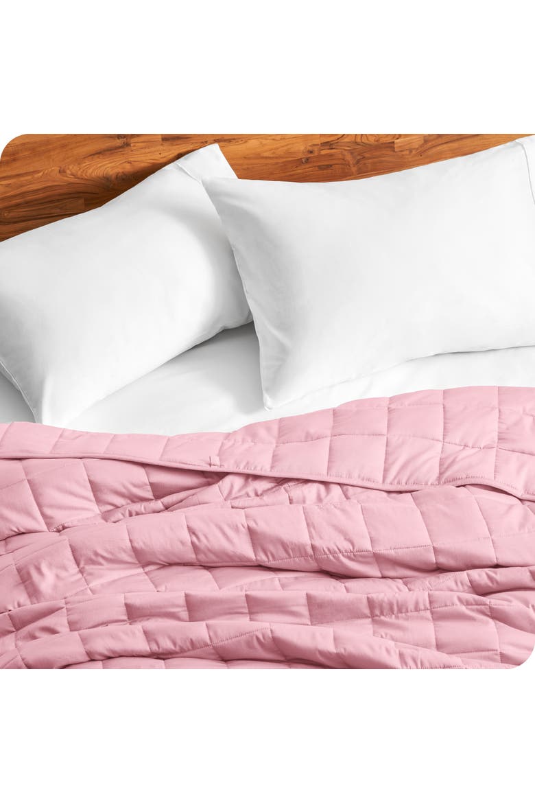 Cotton Weighted Blanket, Alternate, color, Light Pink