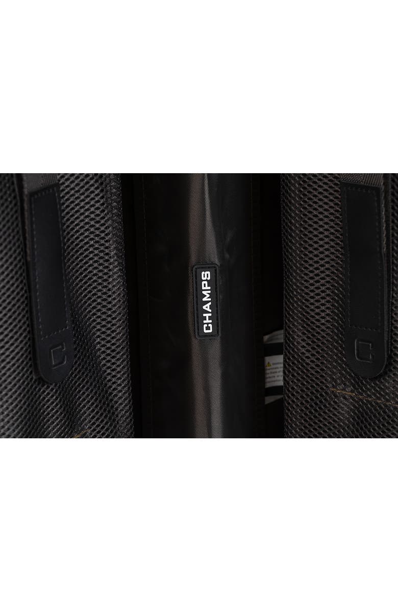 CHAMPS Aluminum Hardside Spinner Suitcase Carry-On, Alternate, color, Green